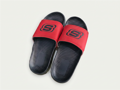 Black-red slippers for Kids