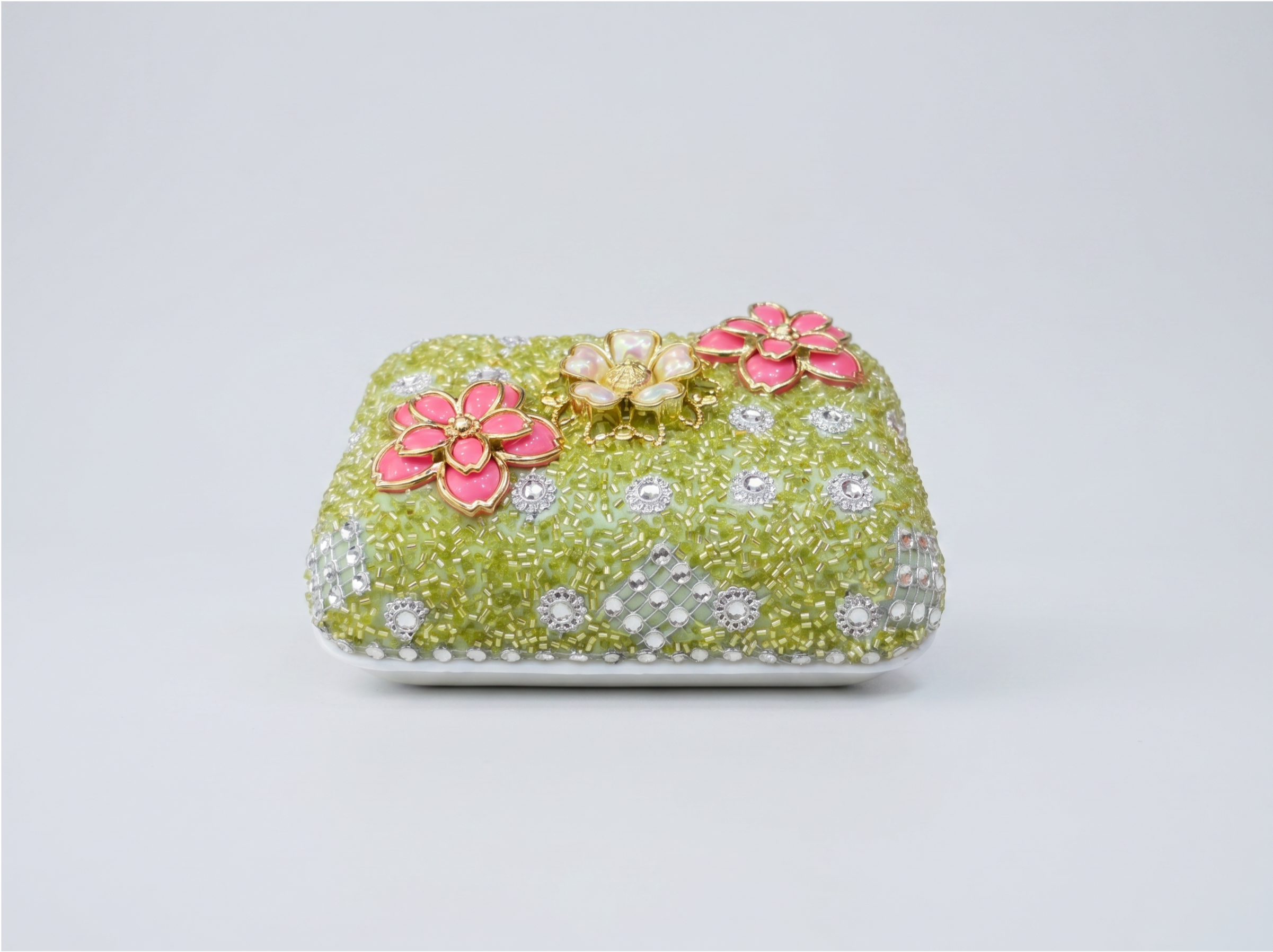 Customized Kashmiri traditional Soap Case Green