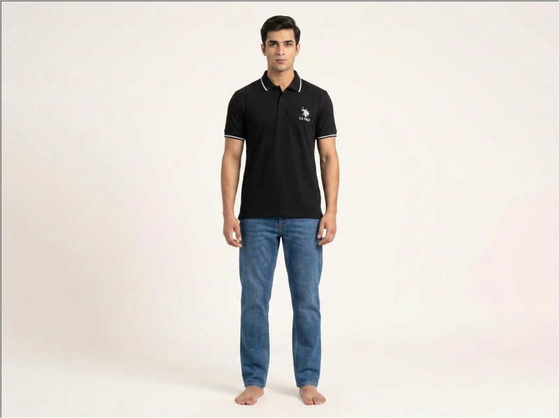 U.S Polo Black Shirt for Men