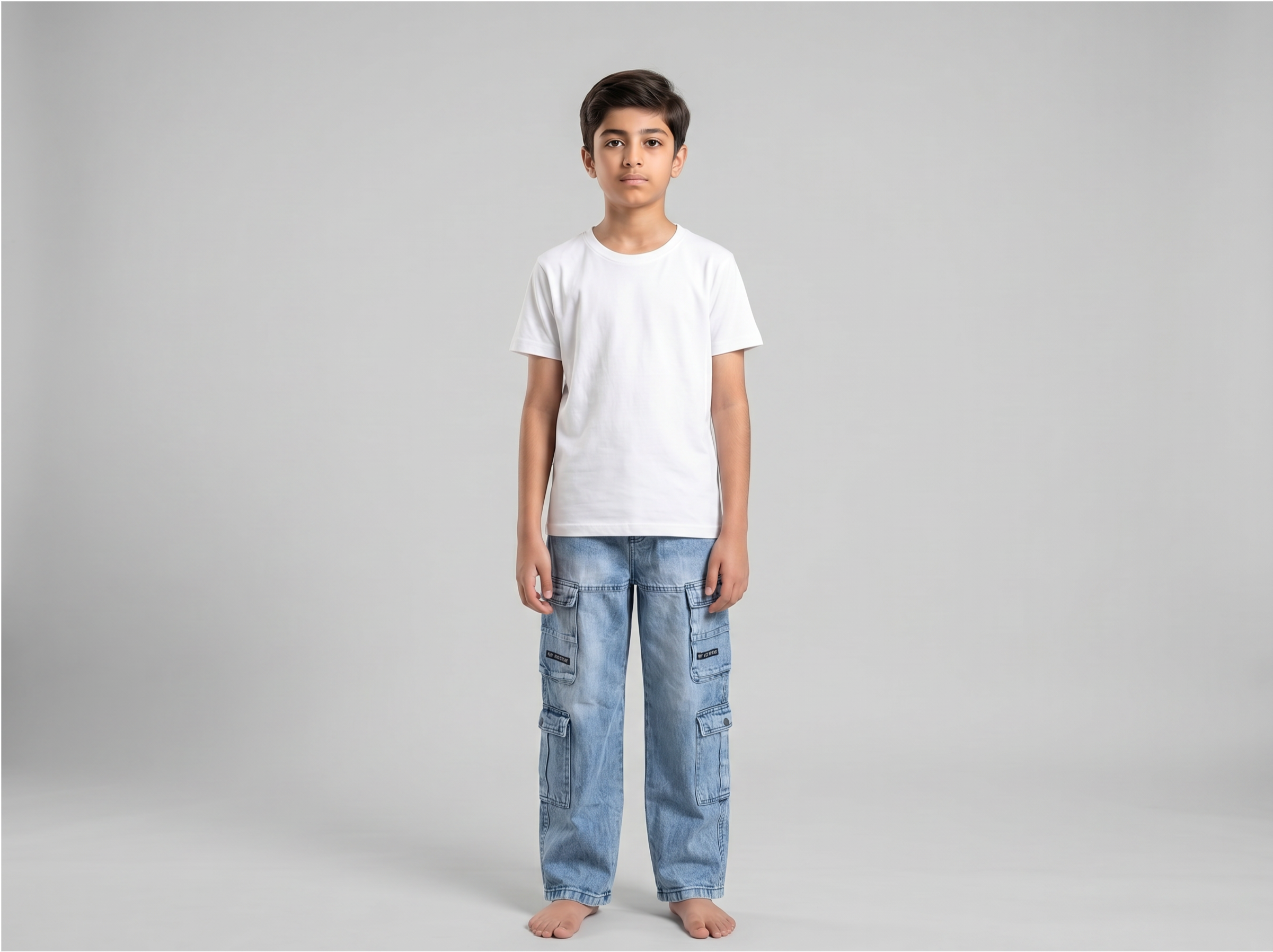 GK Wear Blue Cargo Pants for Boys