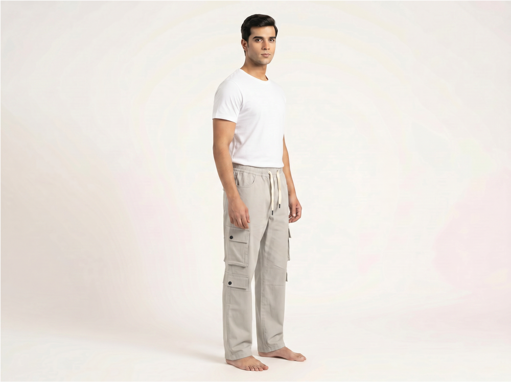 Grey Cargo Pants for Men