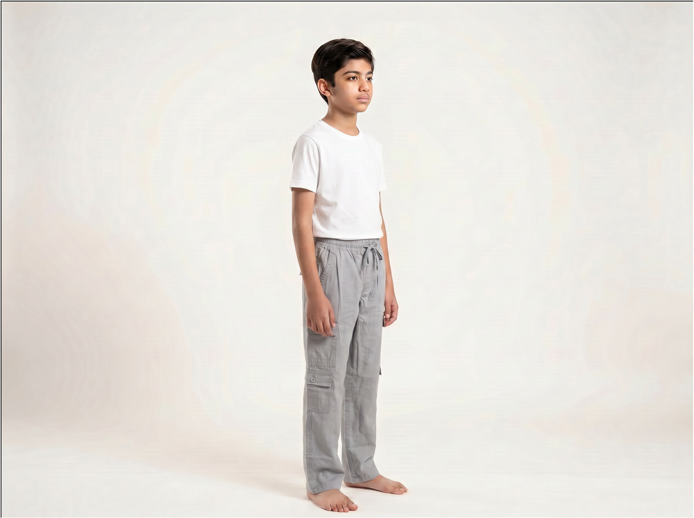 Grey Cargo Trouser for Boys