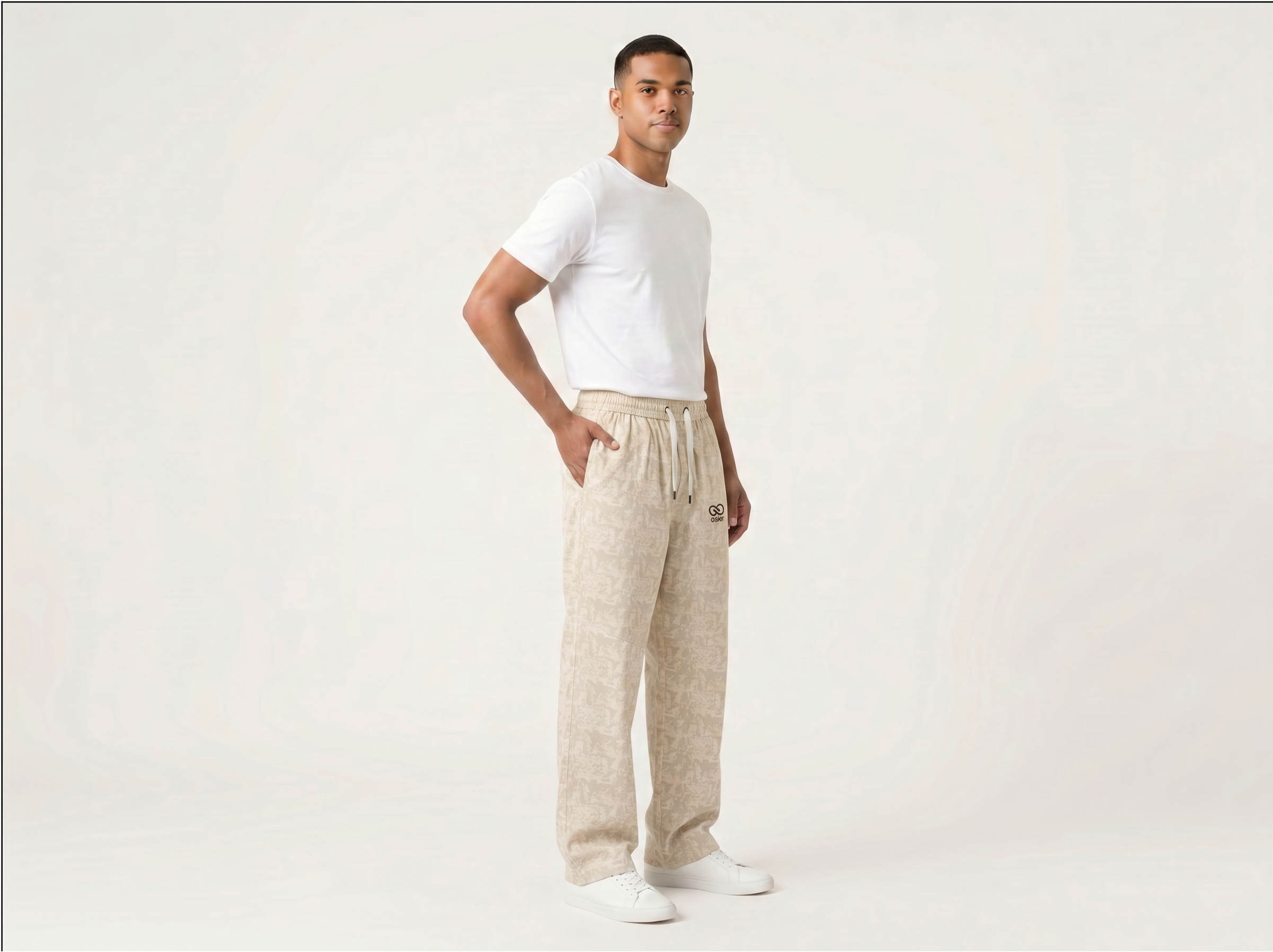 Osier Beige Trouser for Men