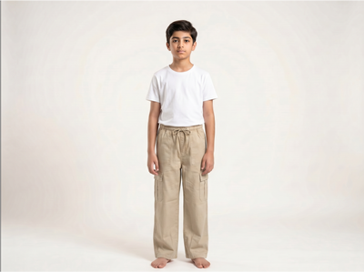 Beige Cargo pants for Boys