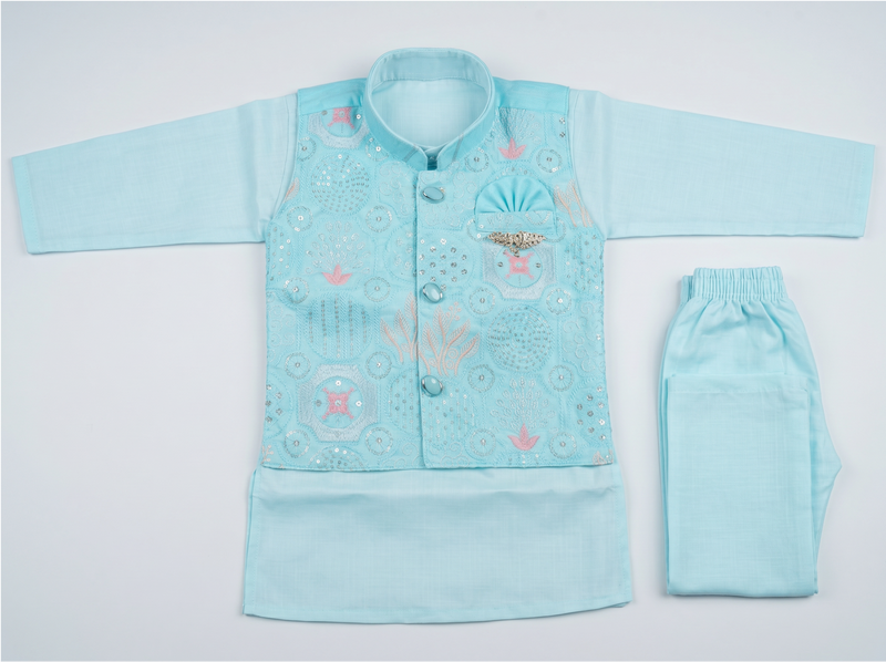 Light Blue Kurta Pajama for Kids
