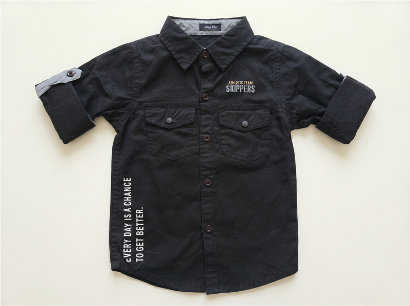 Black Button Shirt for kids